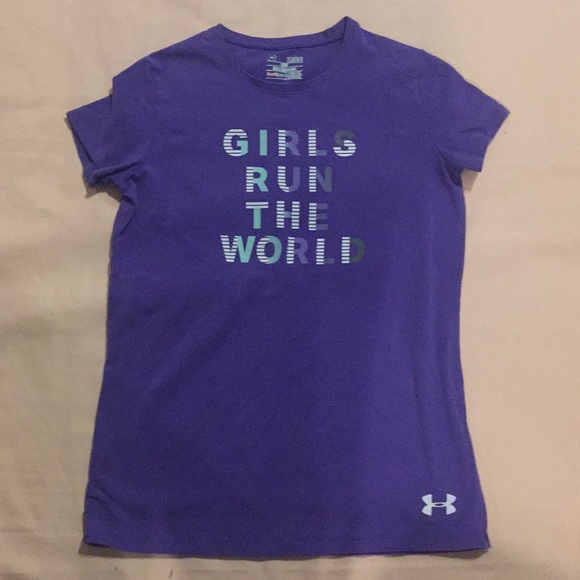 Under Armour Other - Under Armour “Girls Rule The World” tee Sz YLg